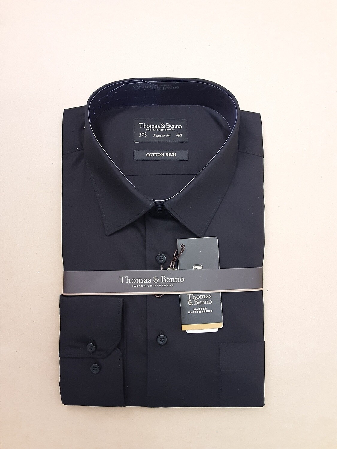 Long Sleeve Regular Fit Black