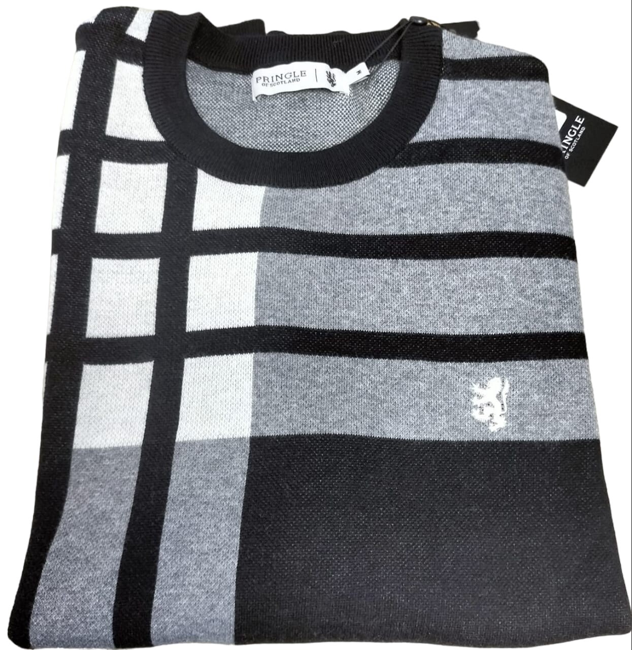 Pringle | Crew Neck | Jersey | Clocked, Colour: Black, Size: S