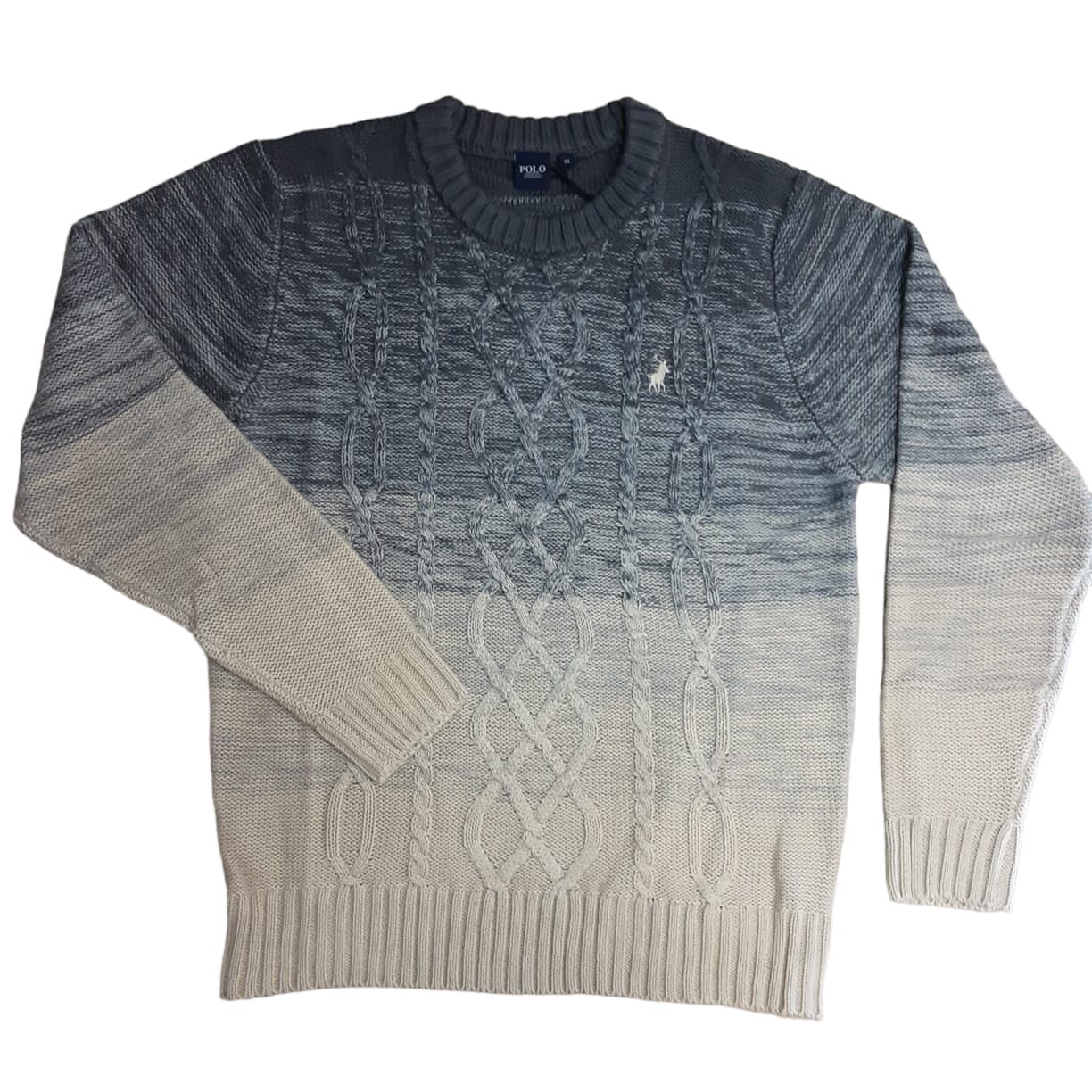 Polo | Jersey | Chunky Cable | Knitwear | Stone, Size: S