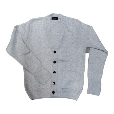 Grant - Lambswool Cardigan - Oat