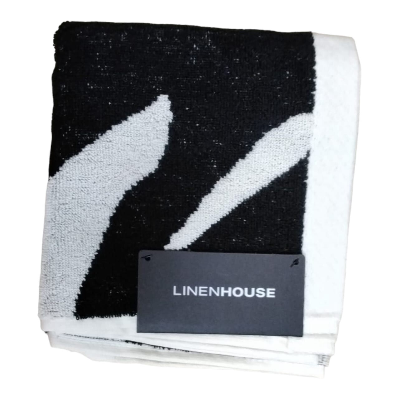 Linen House | Zeppelin Hand Towel | Black | 40x71