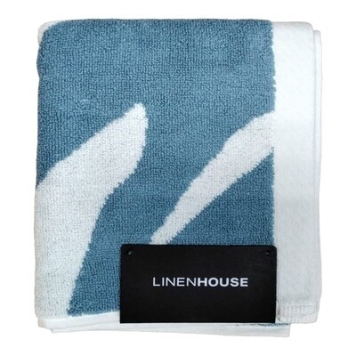 Linen House | Zeppelin Hand Towel | Reef | 40x71