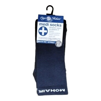 Cape Mohair | Medi Socks | Thicker Mohair | Navy | 4-12