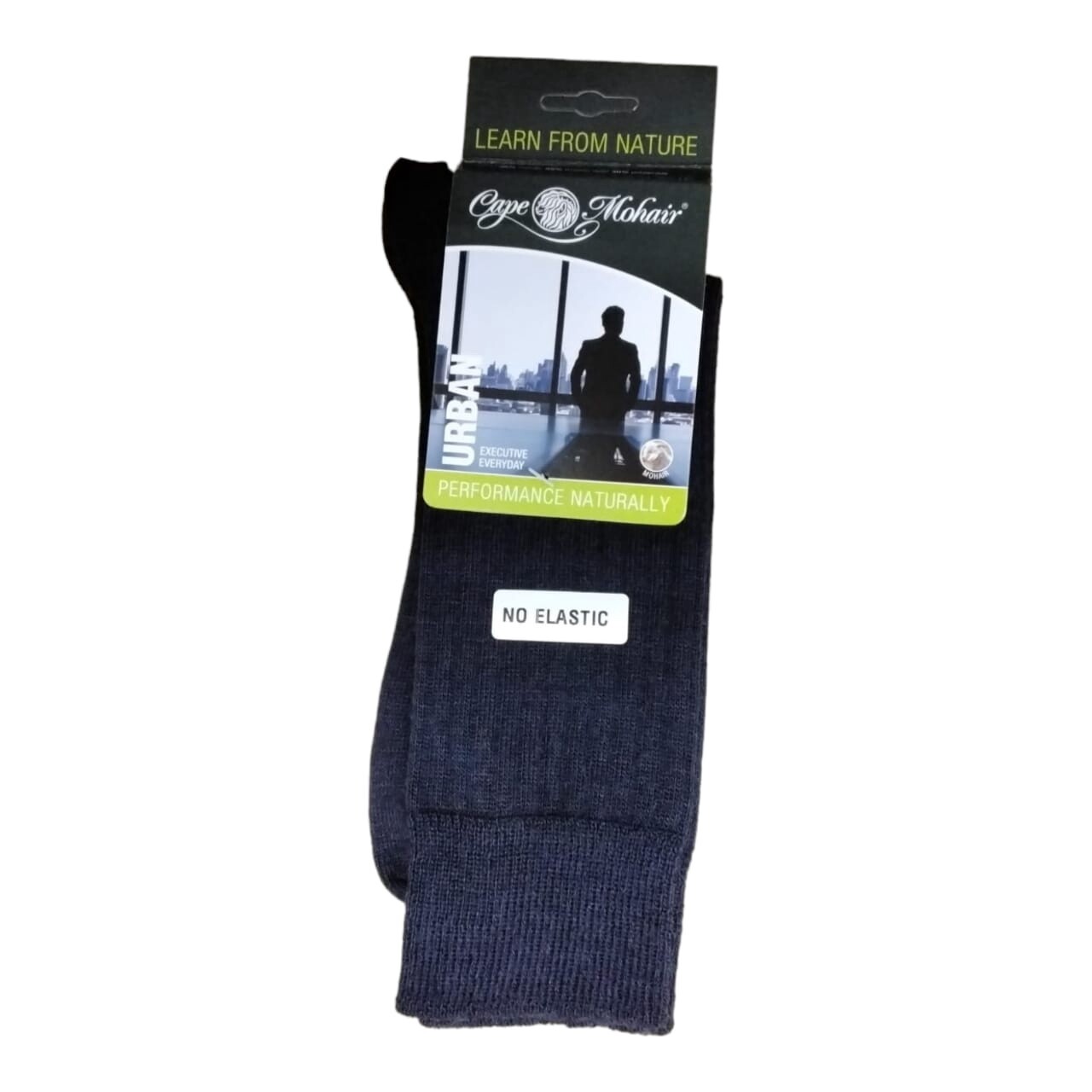 Cape Mohair | Socks | Rib | No elastic | Navy | 8-11