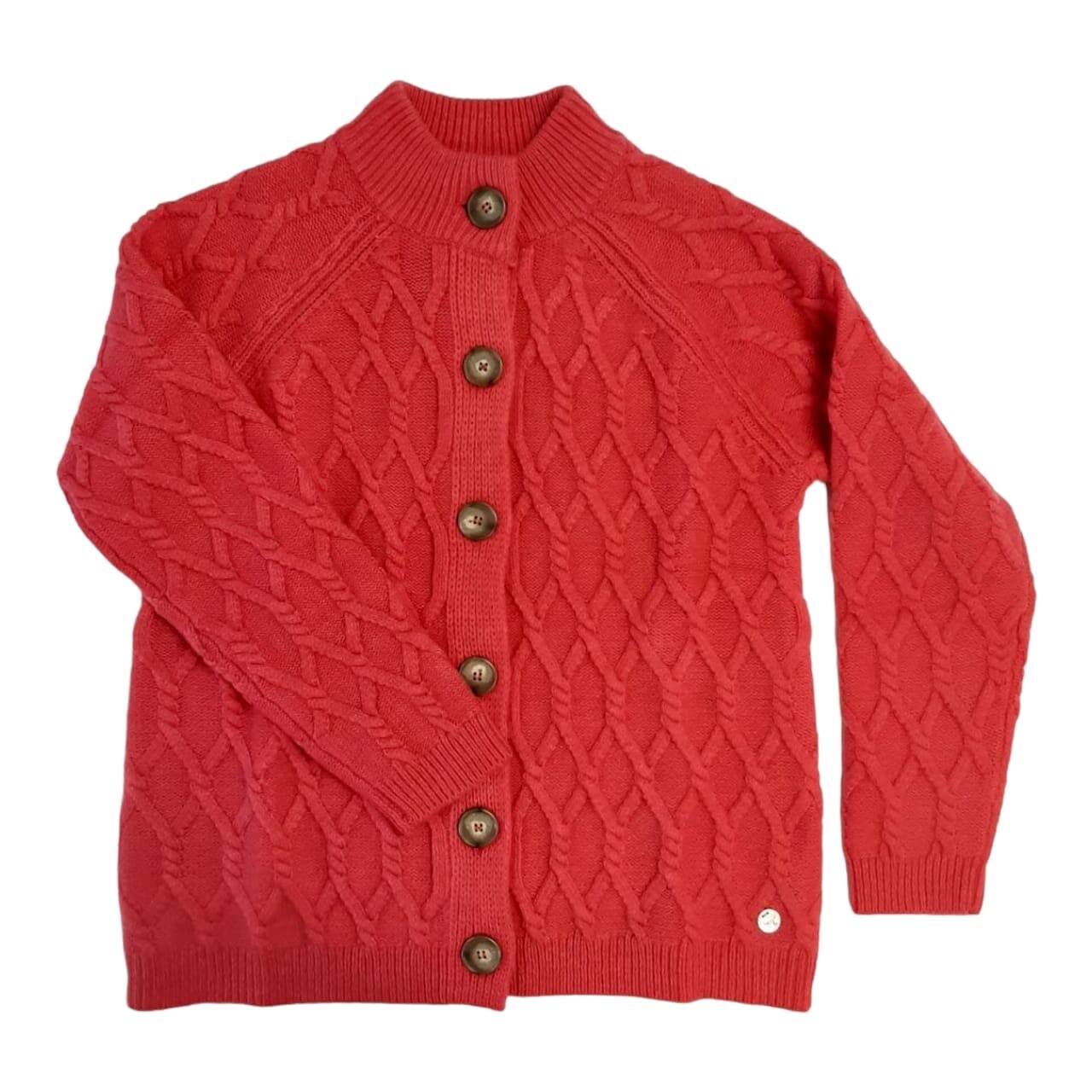 Yarra Trail | Cardigan | 23W7992 | Cable | Chilli Mix, Size: XS