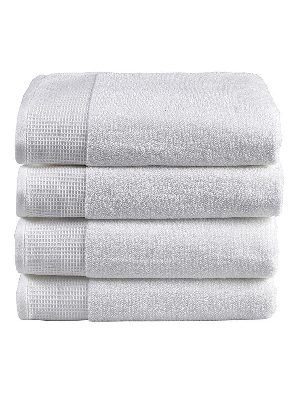 Linen House Bath Towel Plush White 70x140