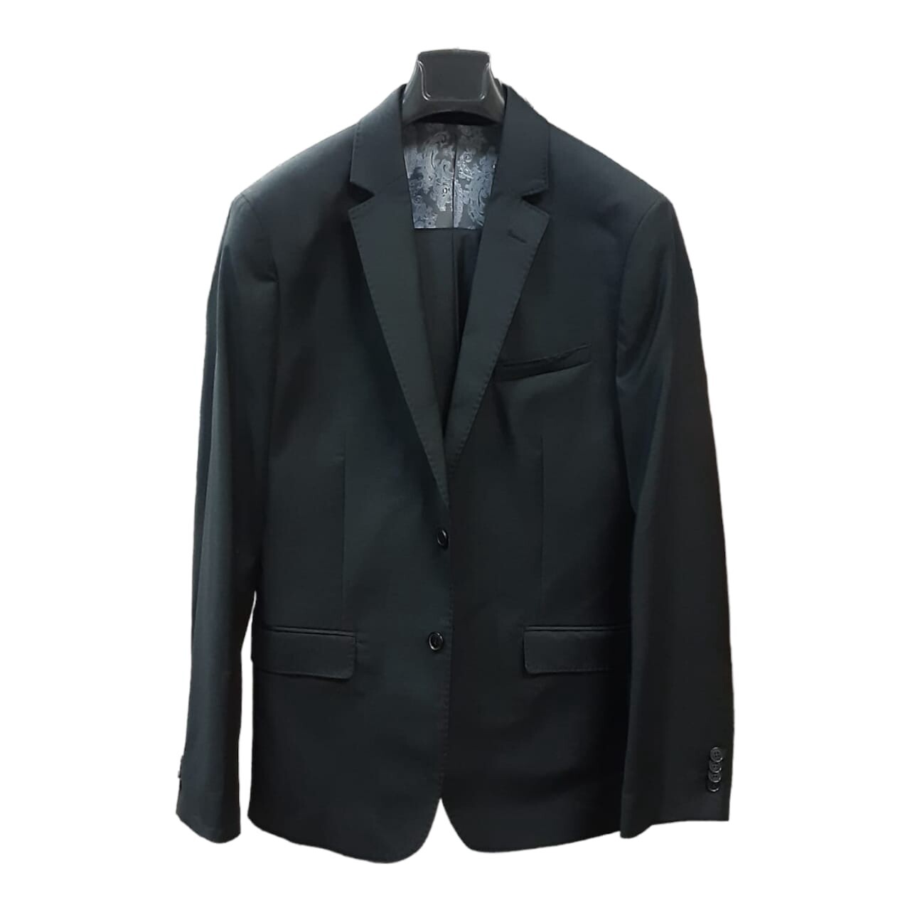 Viyella | Suit | 100% Wool |Stanford | Black, Size: 38
