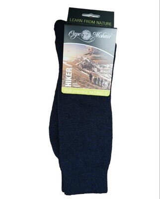 Cape Mohair | Wool Hiker Socks | Navy | 8-11