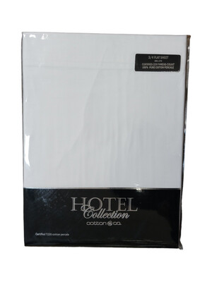 Hotel Collection | Flat Sheet | 220 Thread Count | White