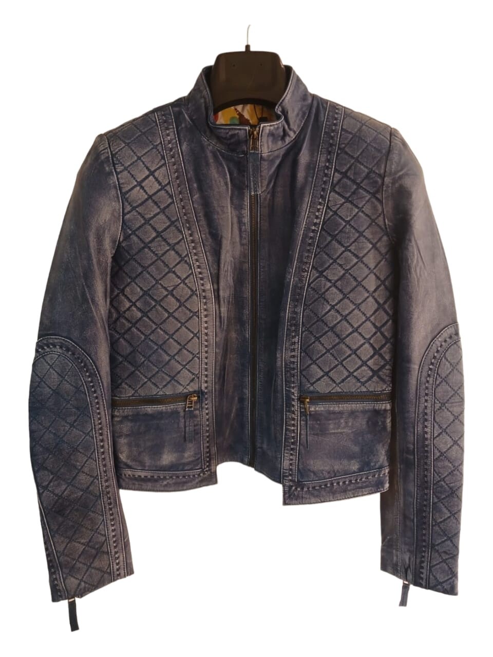 Azariah | Leather Jacket | Rizer | Denim, Size: S