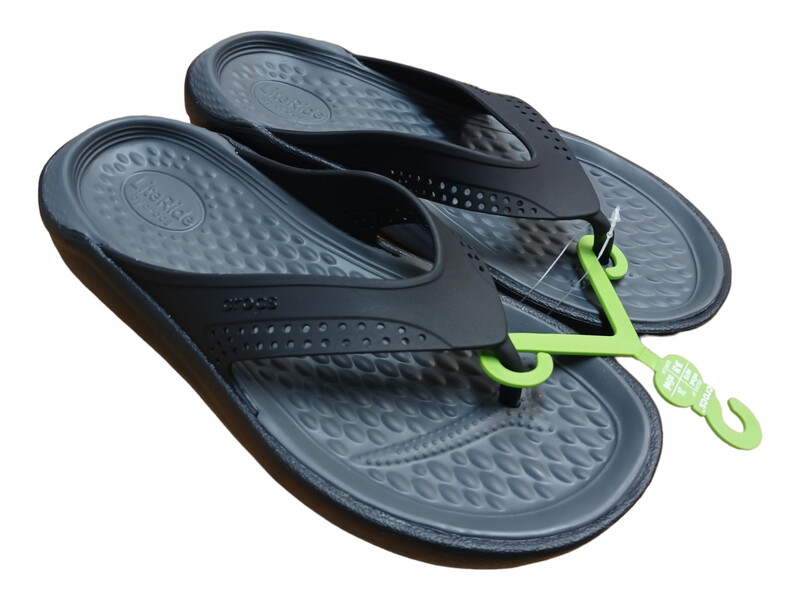 crocs literide black and grey