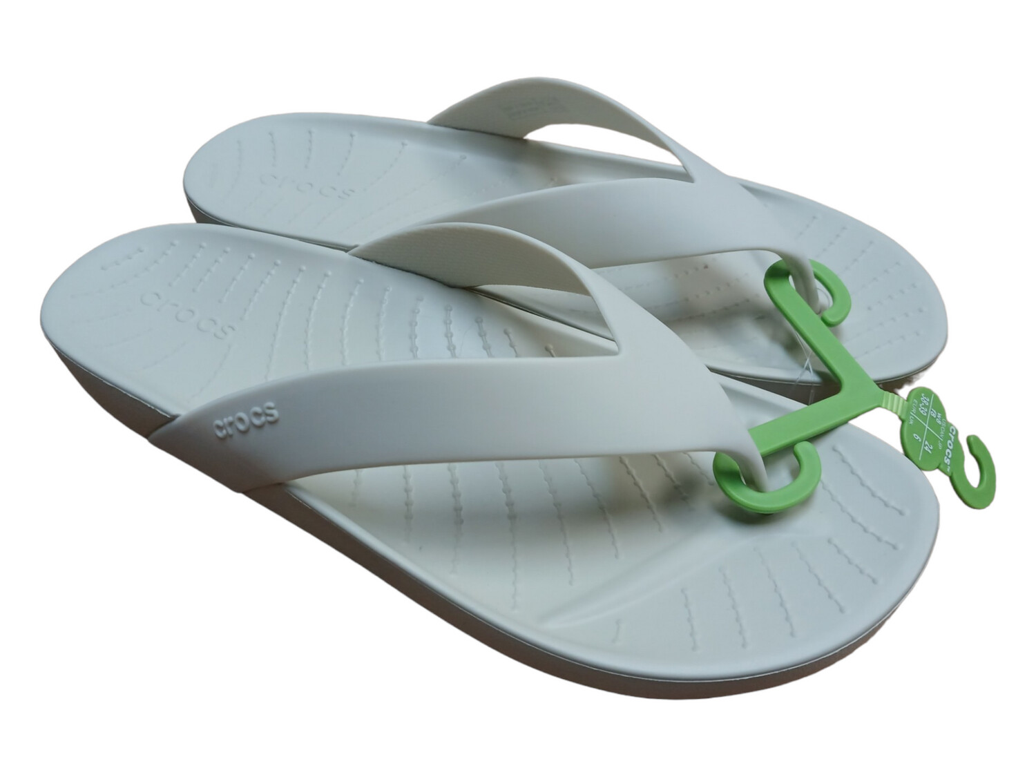 Crocs | Splash Flip | Bone, Size (UK): 3
