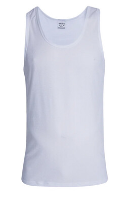 Jockey | Big Man Eyelet Vest | Single | White, Size: 3XL