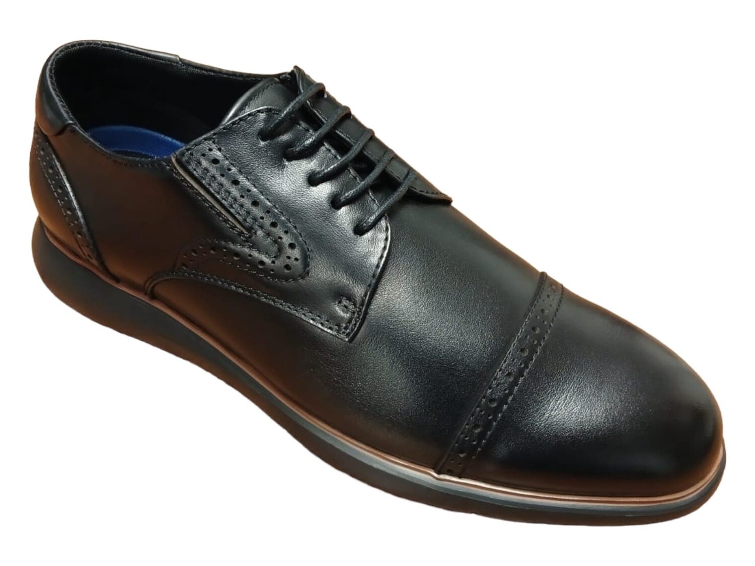 Green Cross | Brogue Toe | Black, Size: 6