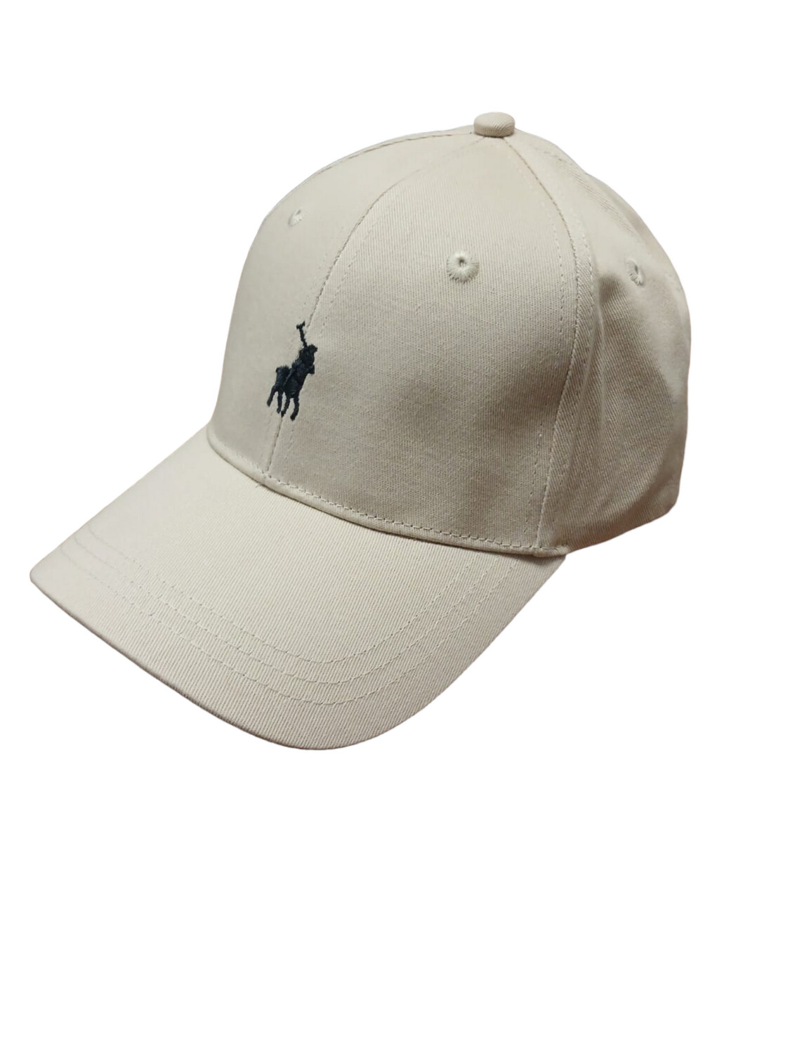 Polo Cap | 6 Panel Classic Peak | Stone | Large