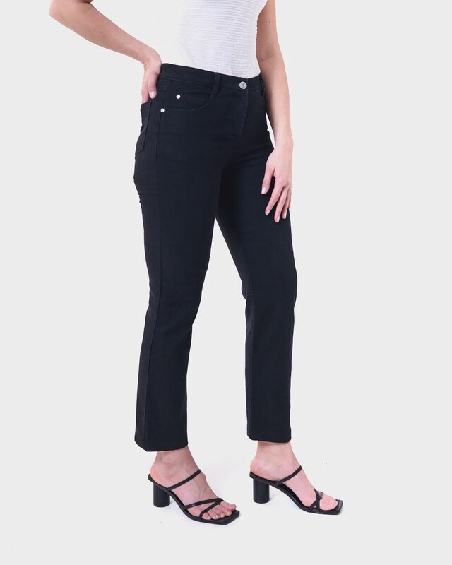 Barrington |  Elin Regular Fit |  Stretch Denim | Black, Size: 28