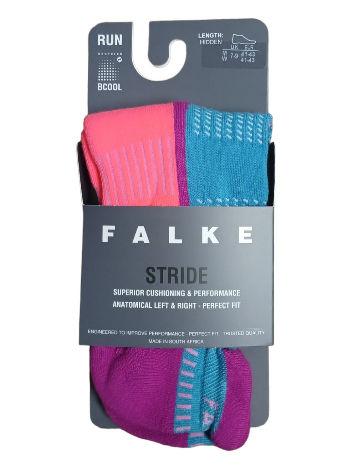 Falke | Stride Socks | Lake Blue &amp; Purple | 7-9