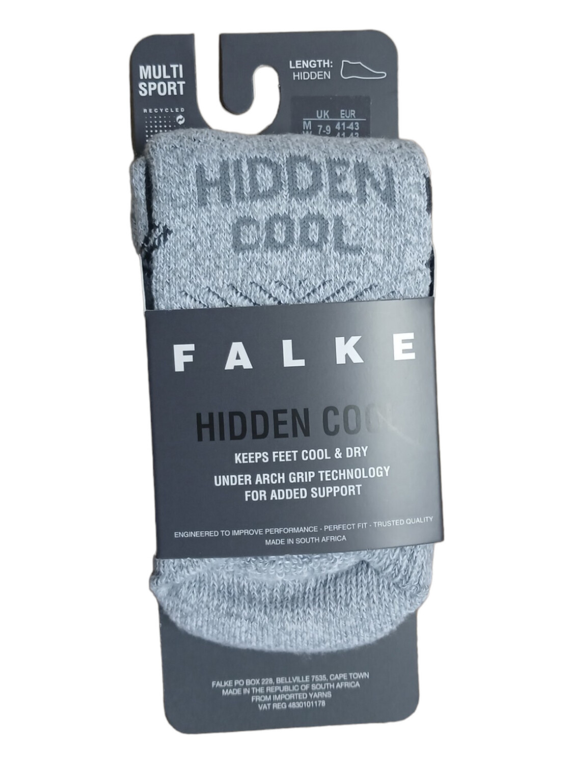 Falke | Hidden Cool Socks | White/Ash, Size: 10-12