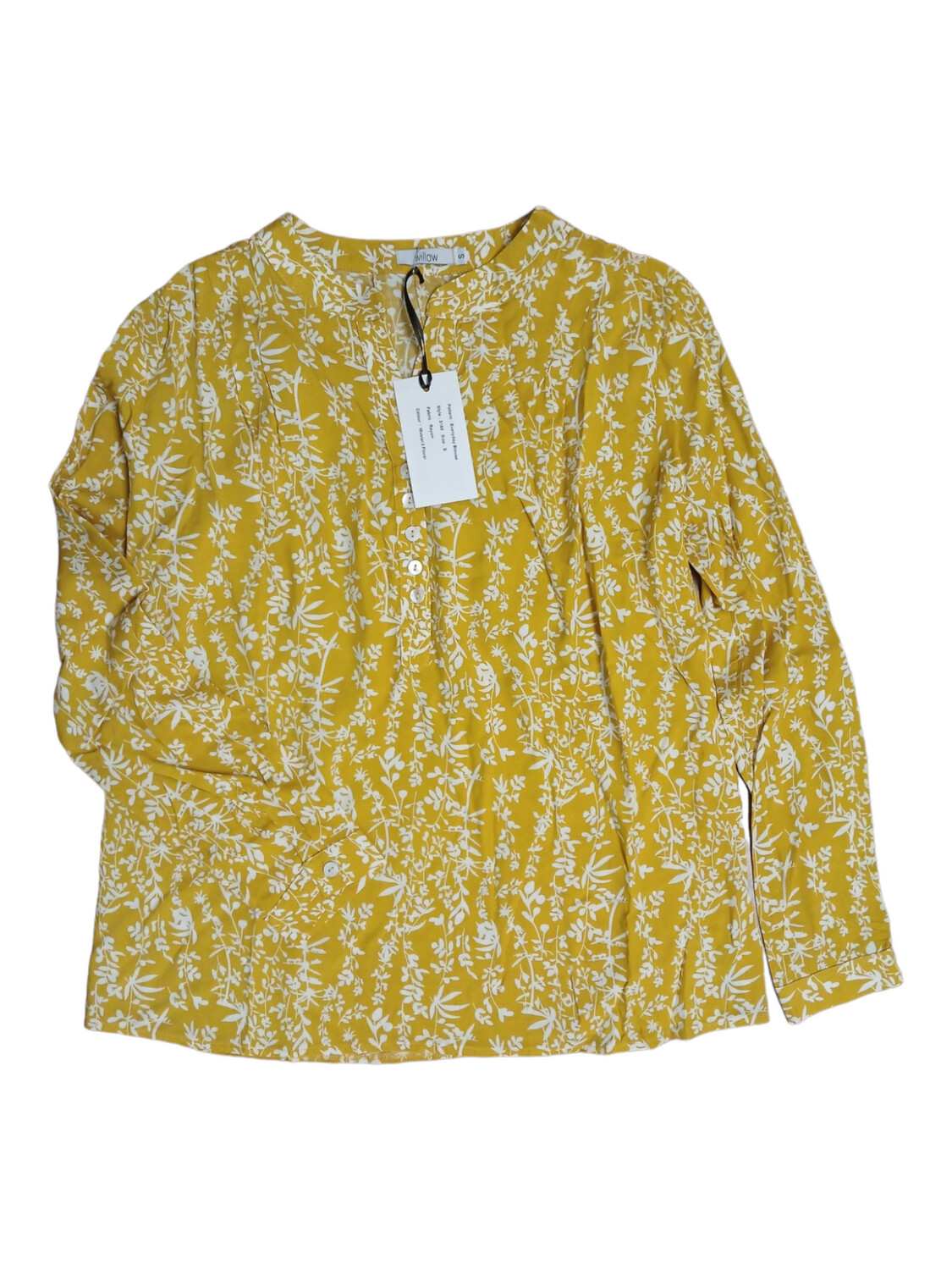 Willow | Blouse | Mustard Floral, Size: S