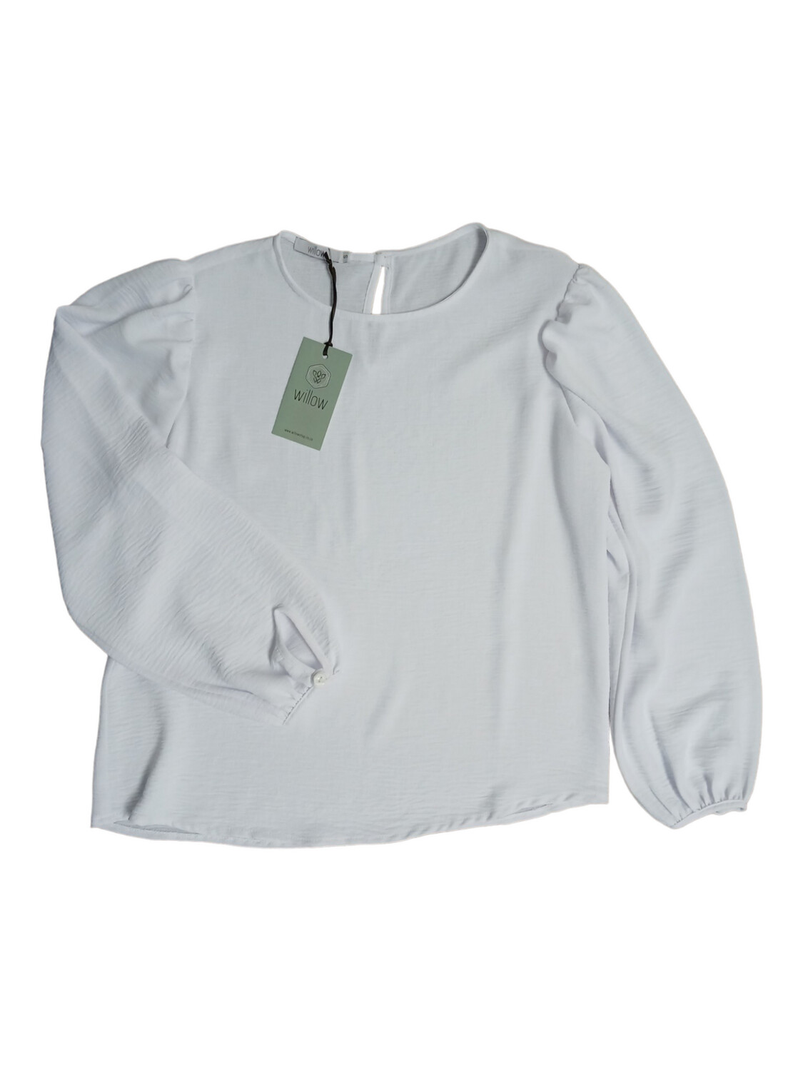Willow | Mcgregor Blouse | White Airflow Slub, Size: S