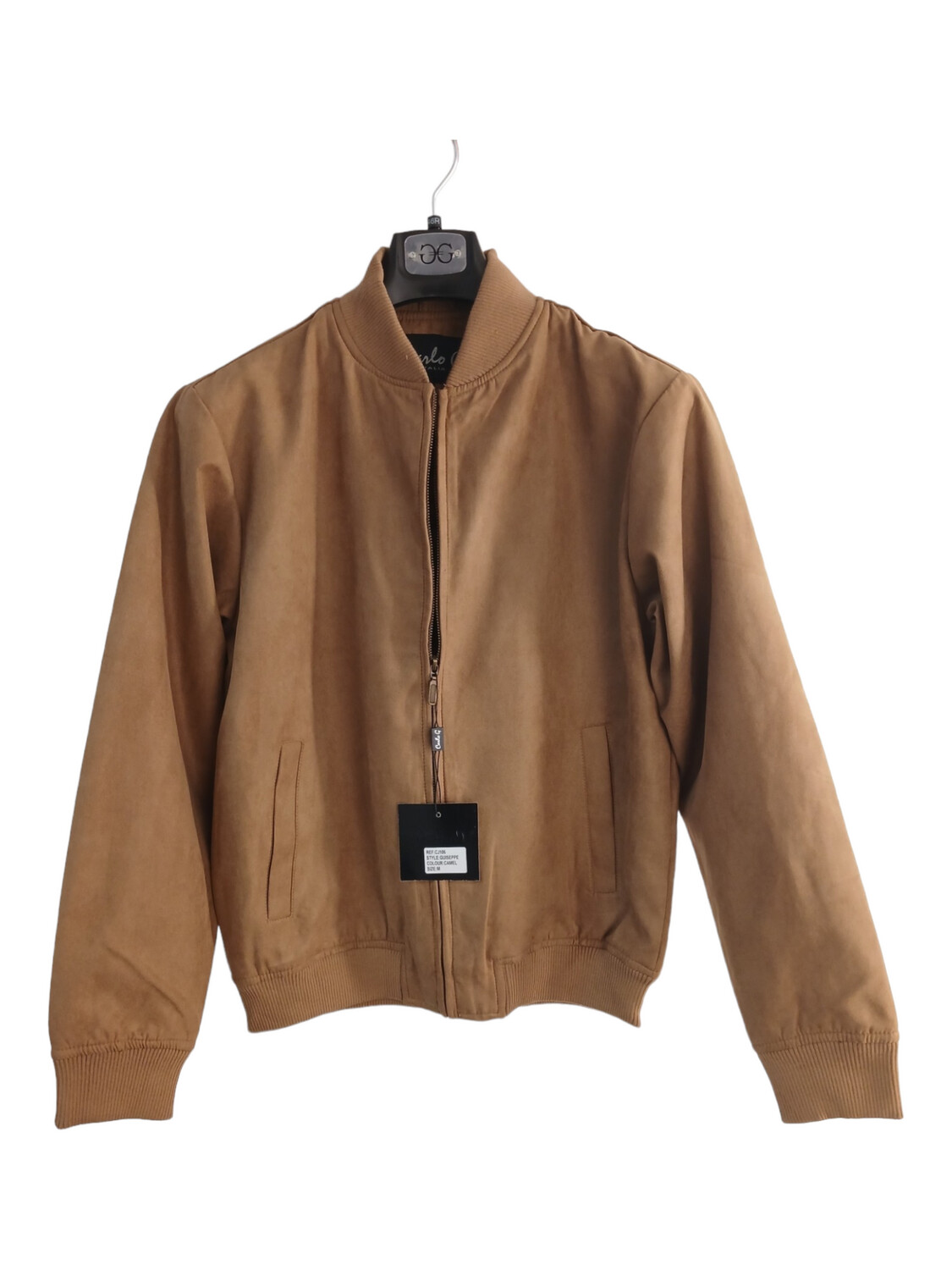 Carlo Galucci | Bomber Jacket | Guiseppe Suede | Camel, Size: S