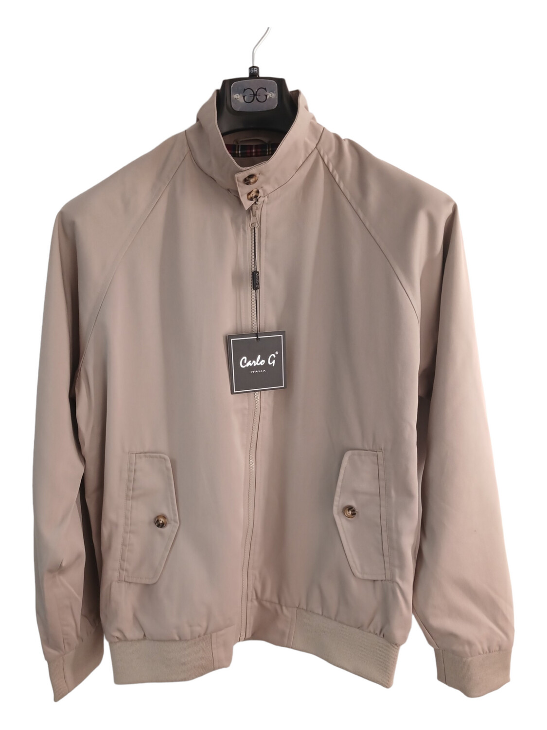 Carlo Galucci | Henley Jacket | Light Stone, Size: S