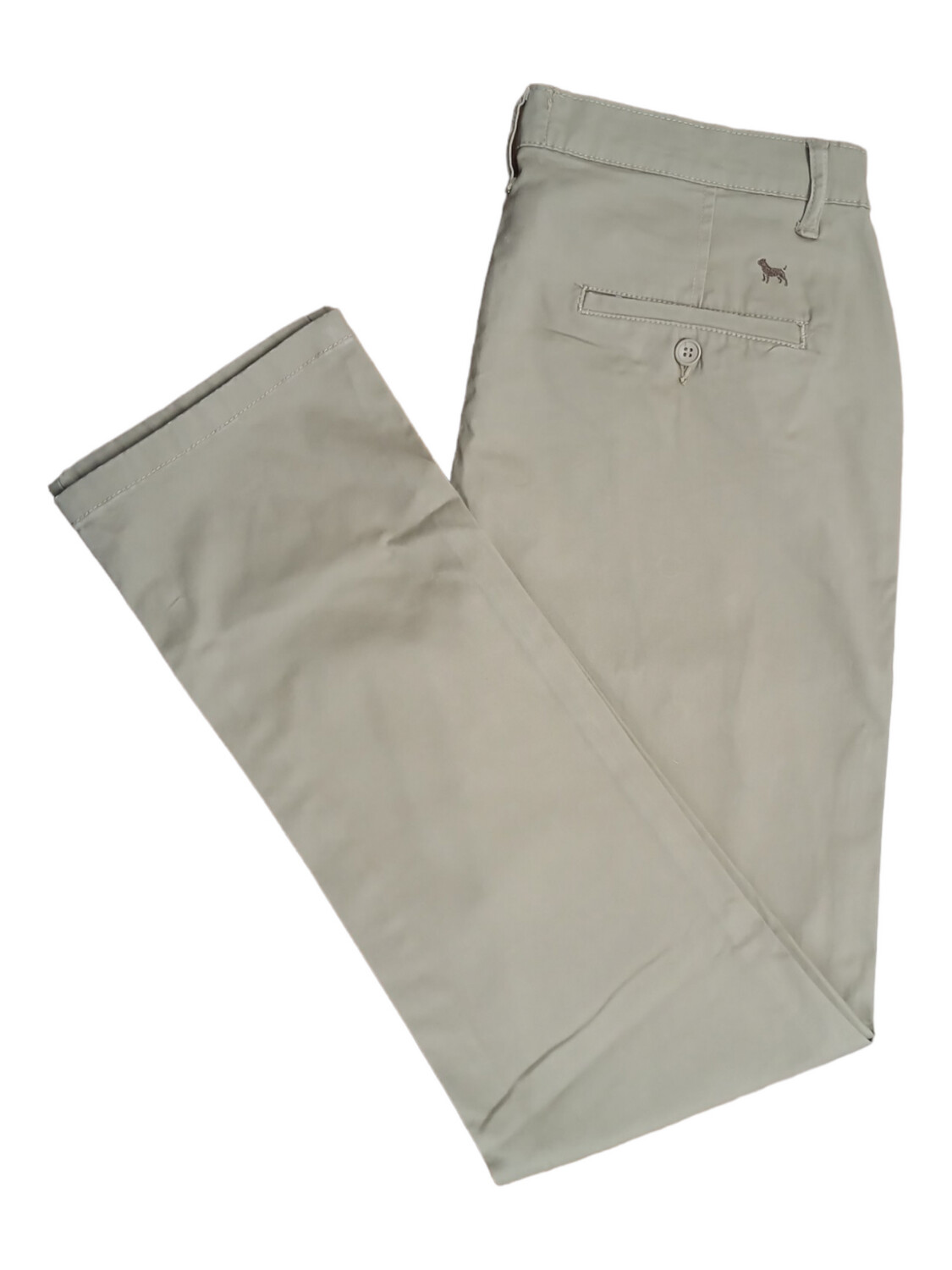 Carlo Galucci | Flat Front Chino | Buster | Khaki, Size: 30