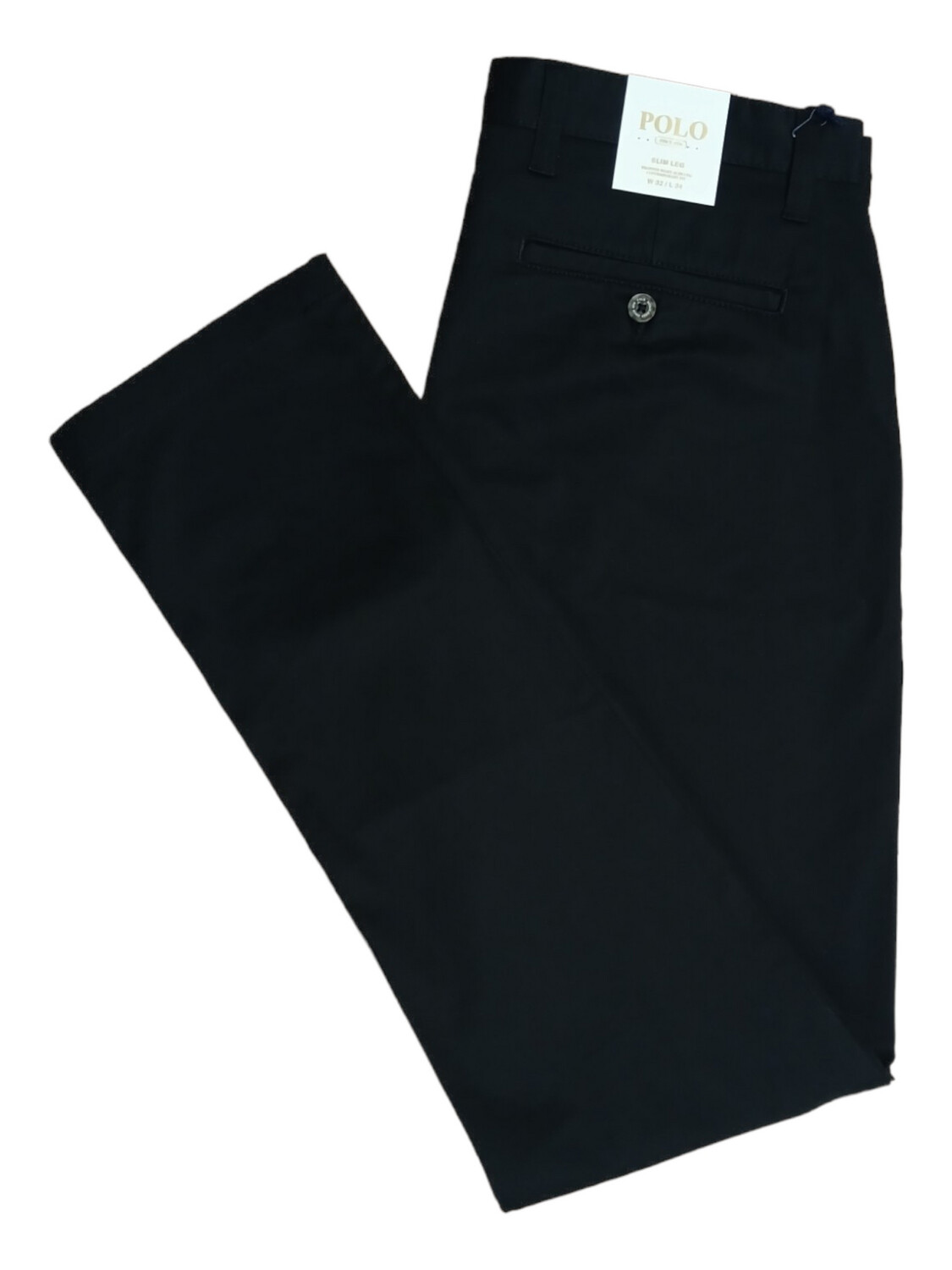 Polo | Venice Slim Fit Chino | Black, Size: 28W/32L