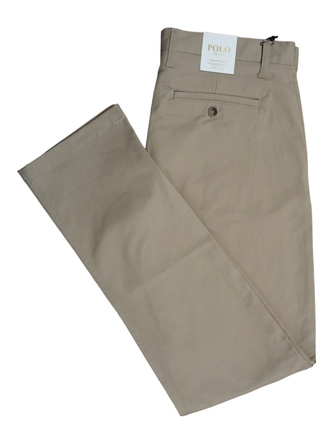 Polo | Milan Straight Leg Chino | Khaki, Size: 28W/32L