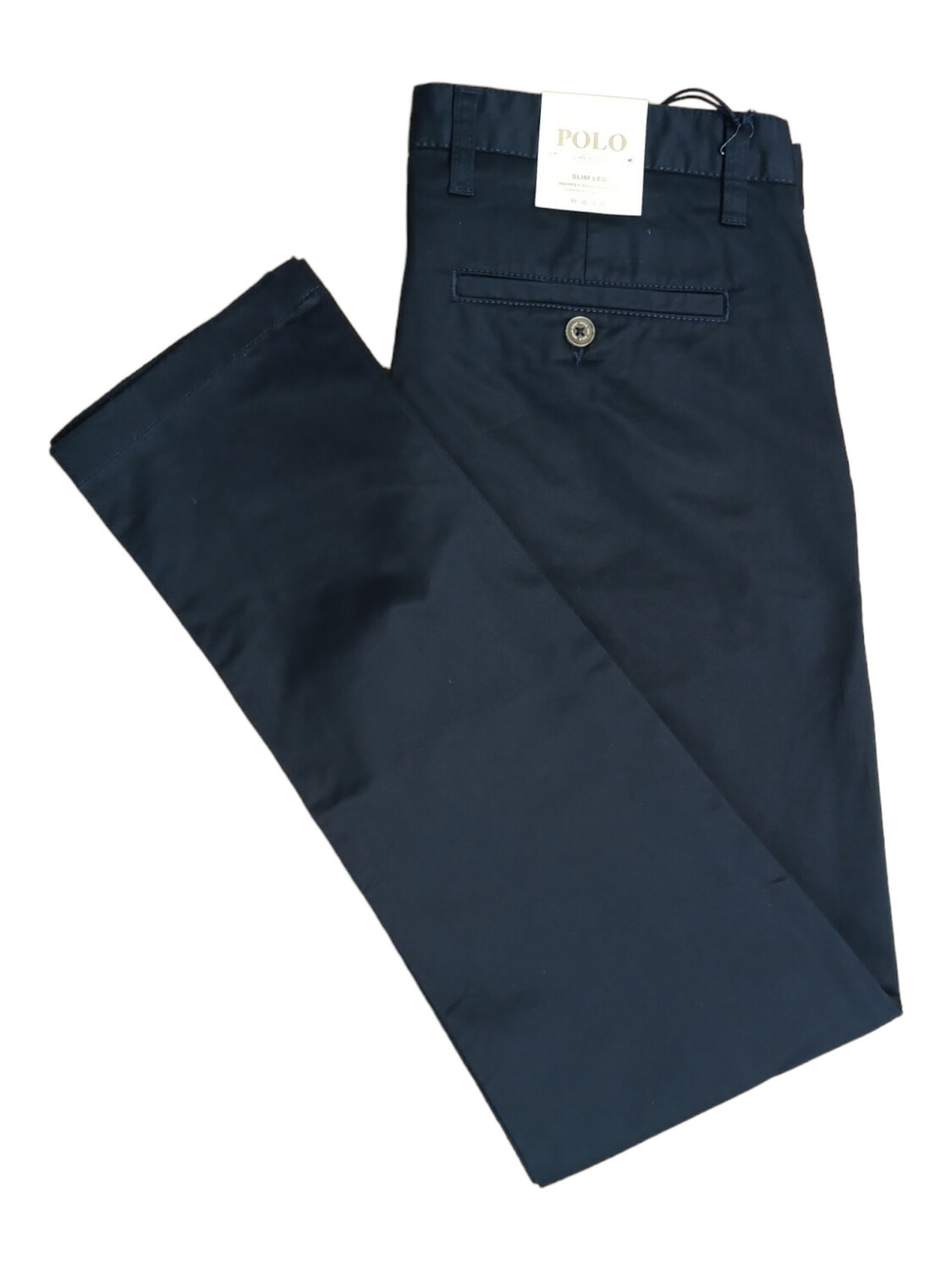Polo | Venice Slim Fit Chino | Navy, Size: 38W/34L