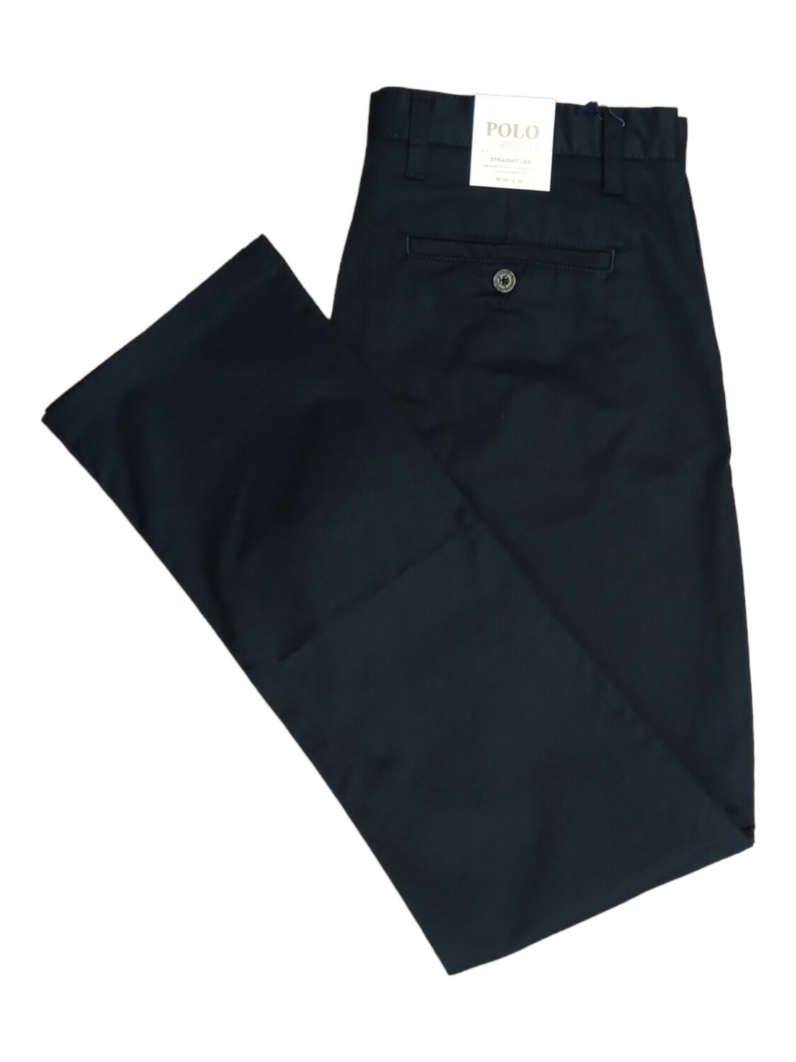 Polo | Milan Straight Leg Chino | Black, Size: 28W/32L