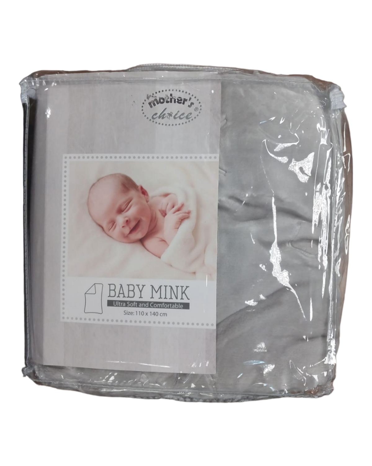 Mother&#39;s Choice | Baby Mink Blanket | Grey Bear