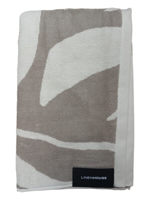 Linen House | Zeppelin Bath Towel | Pebble | 69x139