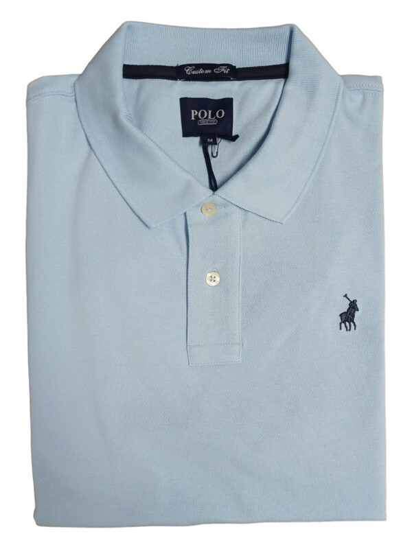 Polo | Short Sleeve Golfer | Classic Pique | Light Blue