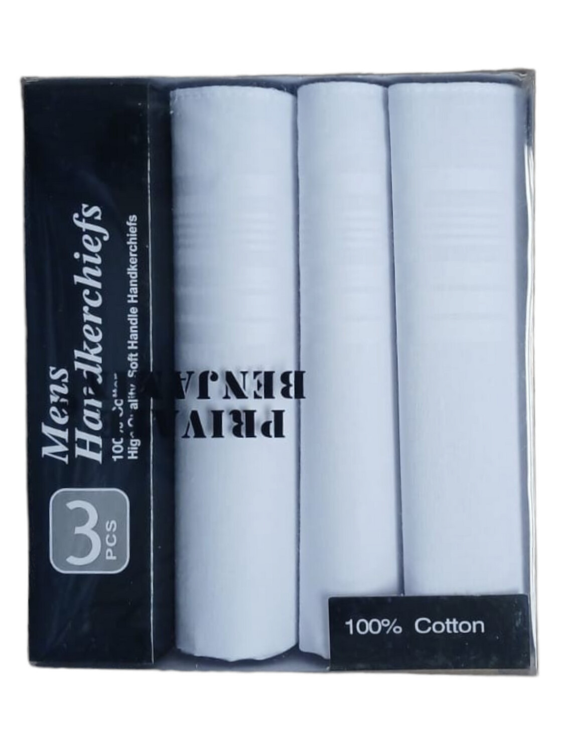 Private Benjamin | Handkerchief I 3PK |  Plain White