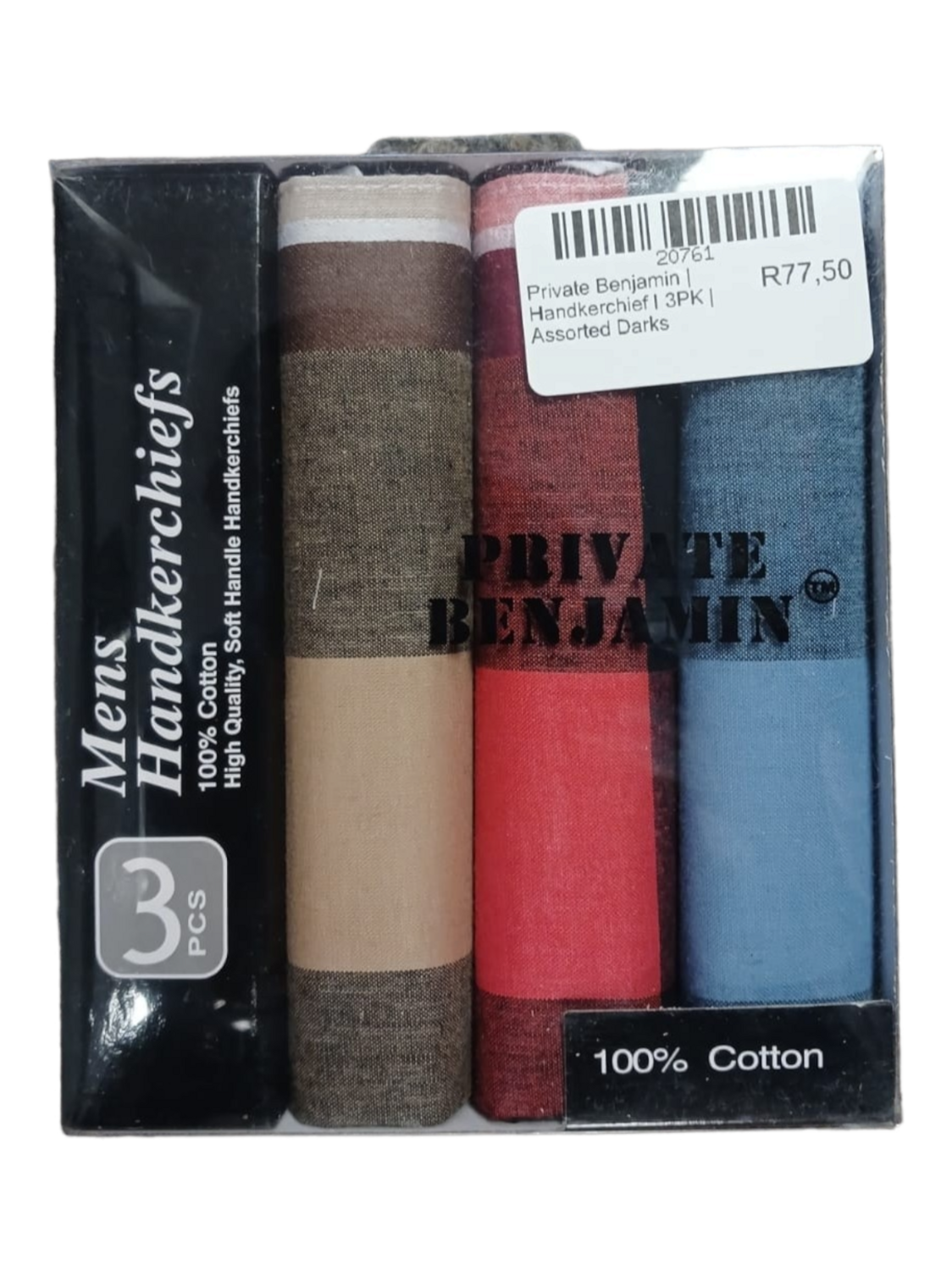 Private Benjamin | Handkerchief I 3PK | Assorted Darks