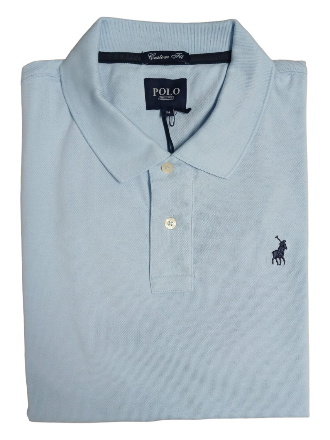 Polo | Short Sleeve Golfer | Classic Pique | Light Blue, Size: S