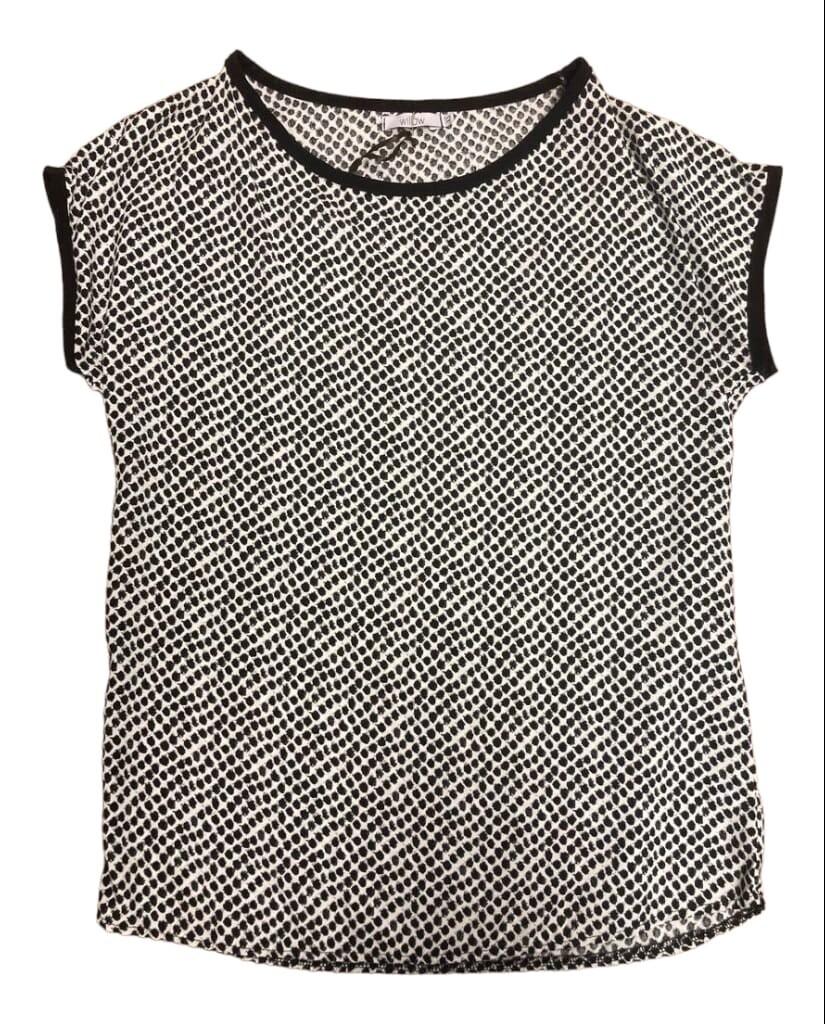 Willow | Zuri Blouse | Black/White Spots, Size: XS
