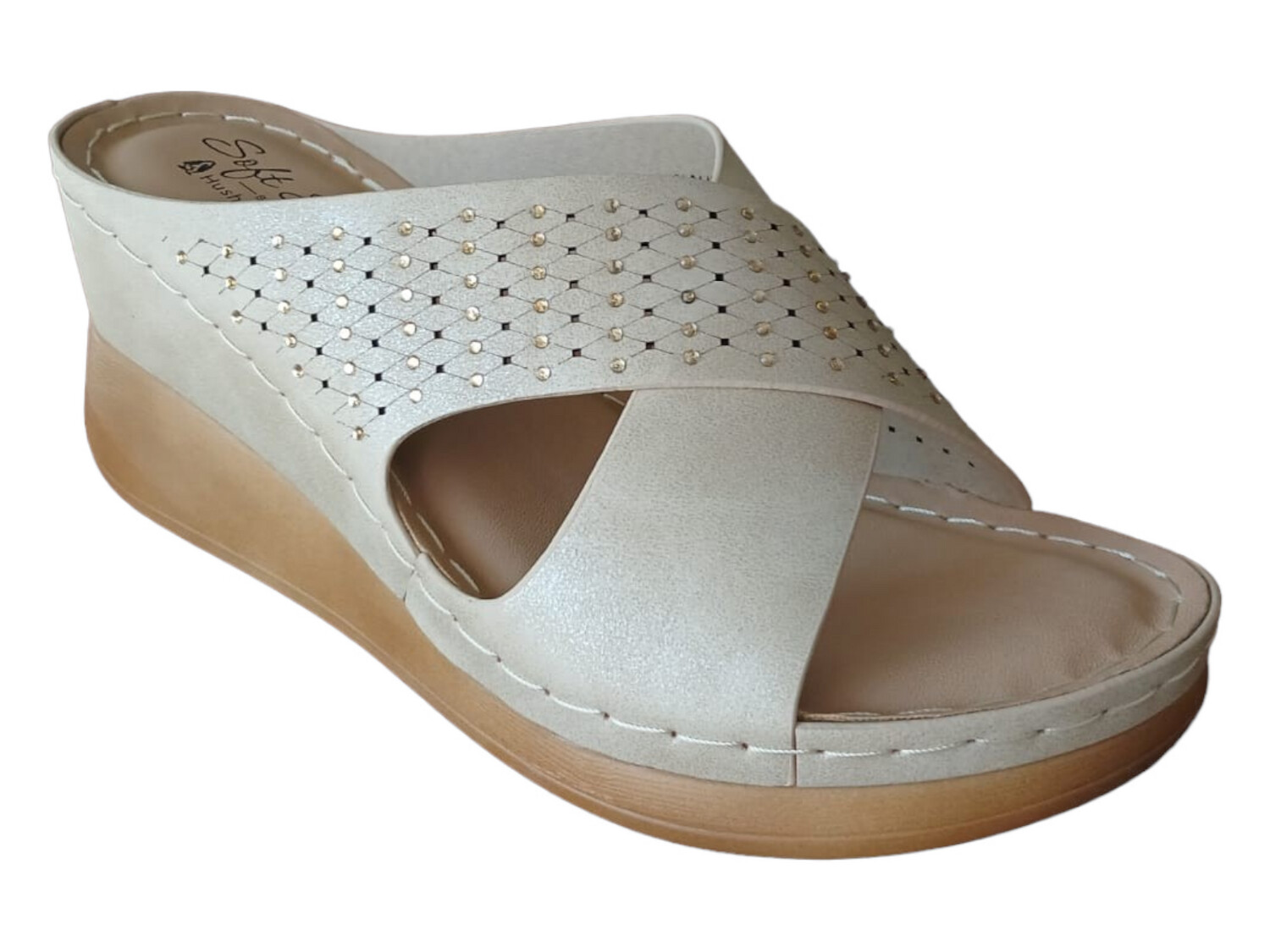 Hush Puppies | Soft Laila Diamante | Stone, Size: 9