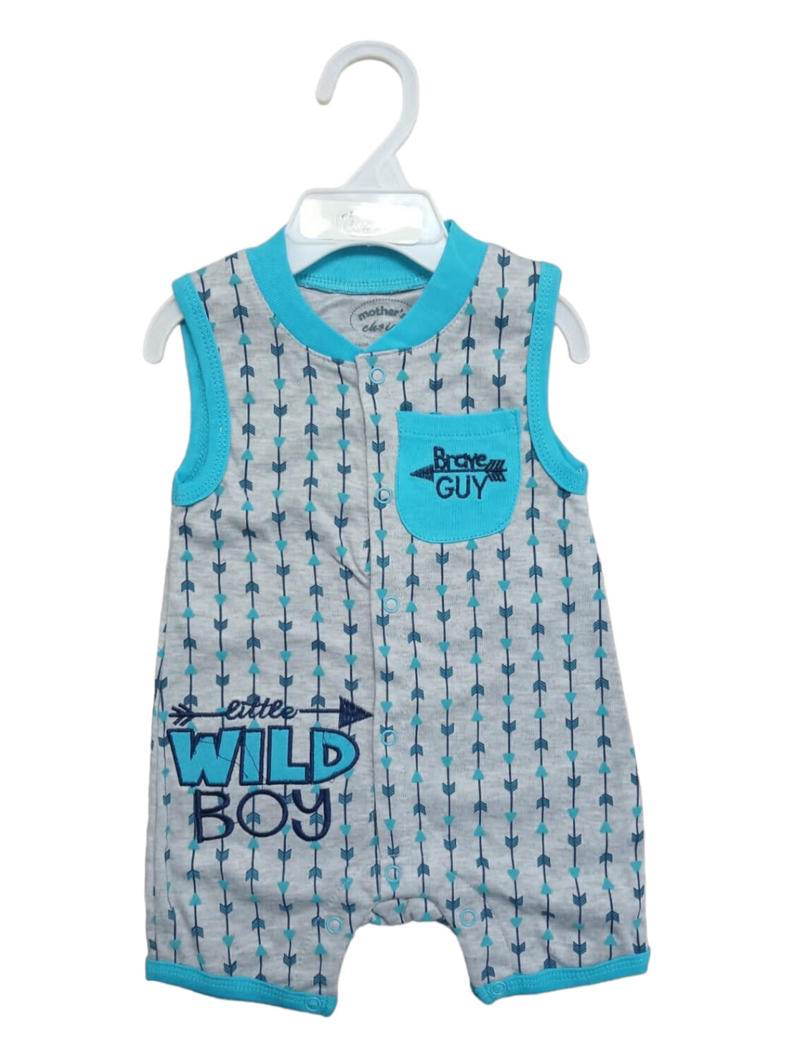 Mother&#39;s Choice | 100% Cotton Romper | Little Wild Boy, Size: 0-3M