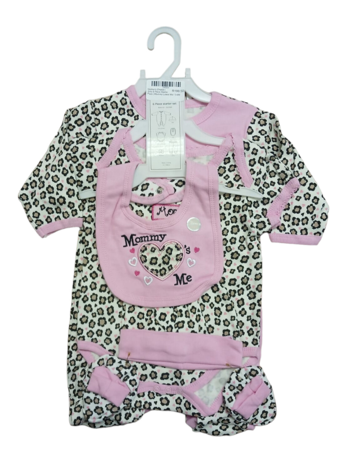 Mother&#39;s Choice | Girls 6 Piece Starter Pack | Mummy Loves Me, Size: 0-3M