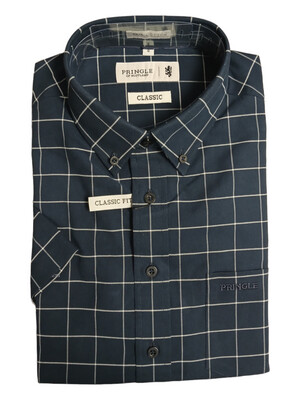 Pringle | Classic Short Sleeve Shirt | Oscar | Navy