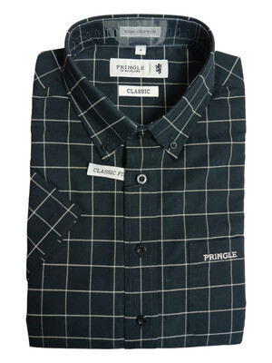 Pringle | Classic Short Sleeve Shirt | Oscar | Black