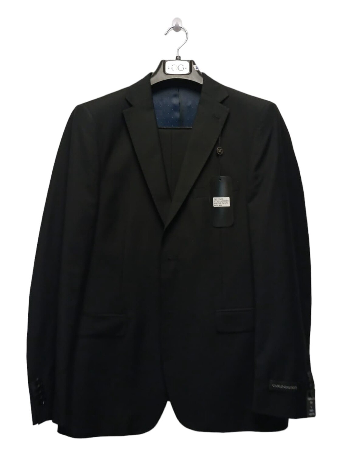 Averado Suit | 2Pc 2Btn | Black - Regular, Size: 36