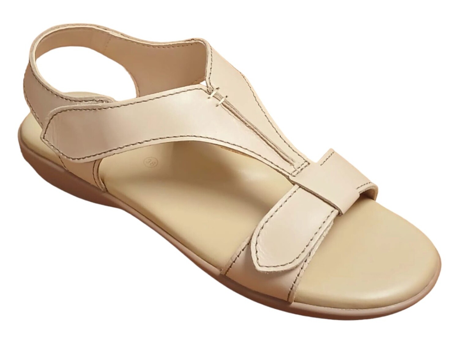 Green Cross | Double Velcro Strap | Natural, Size: 9