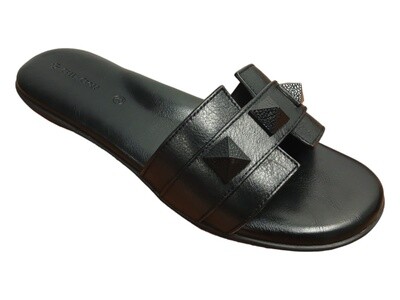 Green Cross | Rock Stud Slip On | Black