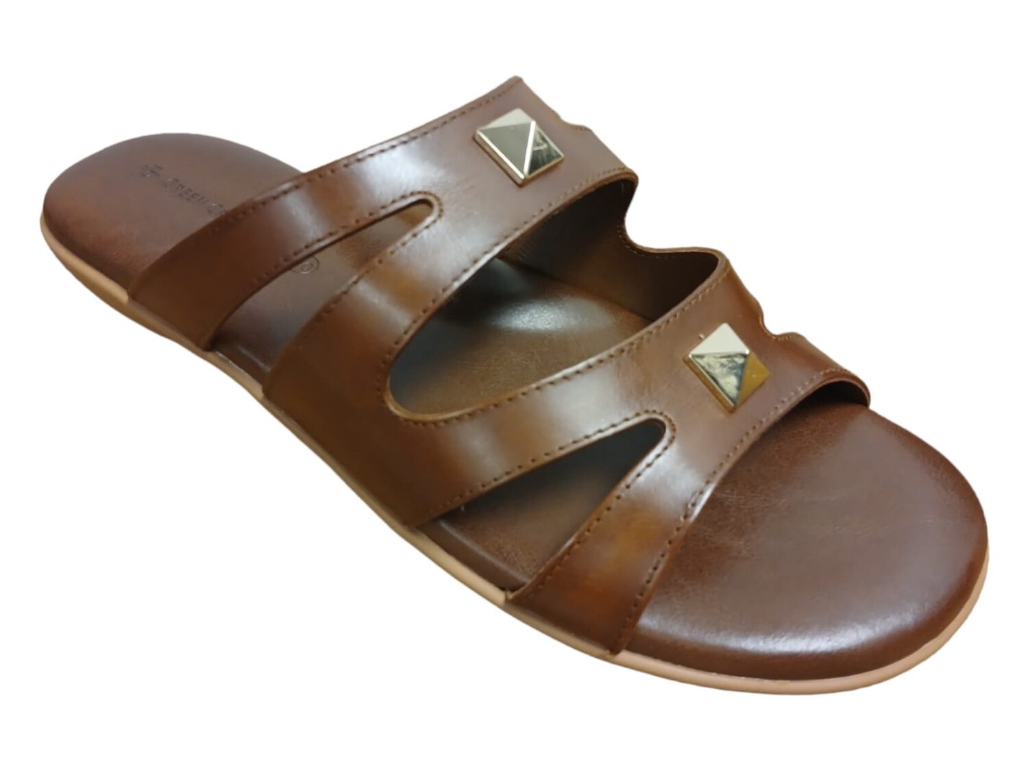 Green Cross | Double Strap Rock | Brown, Size: 9