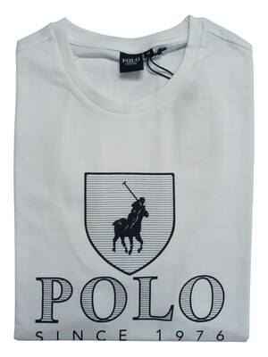 Polo | Crew Neck T-shirt | Cory Crest | White