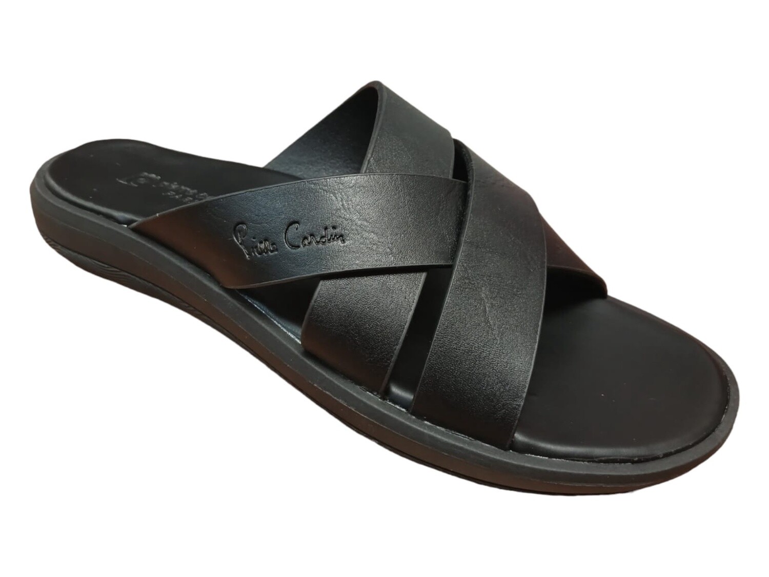 Pierre Cardin | James Sandals | Black, Size: 6