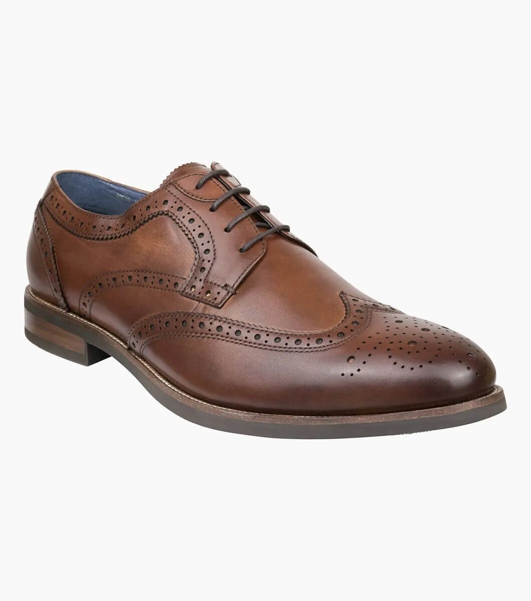 Florsheim | Arcus Wingtip Derby | Tan, Size: 6